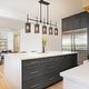 preview thumbnail 2 of 13, Tifany Modern 5-Light Black Chandelier Large Linear 45. IN Colored Glass Kitchen Island Lights - L 45.3" x W 4.3" x H 17.3"