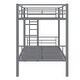 preview thumbnail 38 of 36, Bunk Bed Metal Twin Size Bunk Beds Frame with Ladder & Full-Length Guardrail Heavy Duty Sturdy 2 in 1 Convertible Bunk Bed
