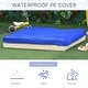 preview thumbnail 4 of 3, Kids Wooden Sandbox w/ Two Plastic Boxes Foldable Bench Seat Waterproof Cover Bottom Liner Storage Space