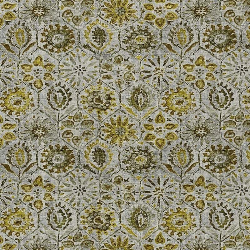 HomeRoots Floral Transitional Rectangle Outdoor Rug