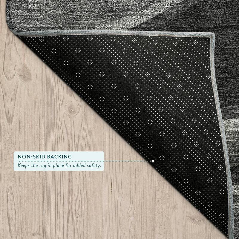 Machine Washable Indoor/ Outdoor Abstract Busey Chantille Rug