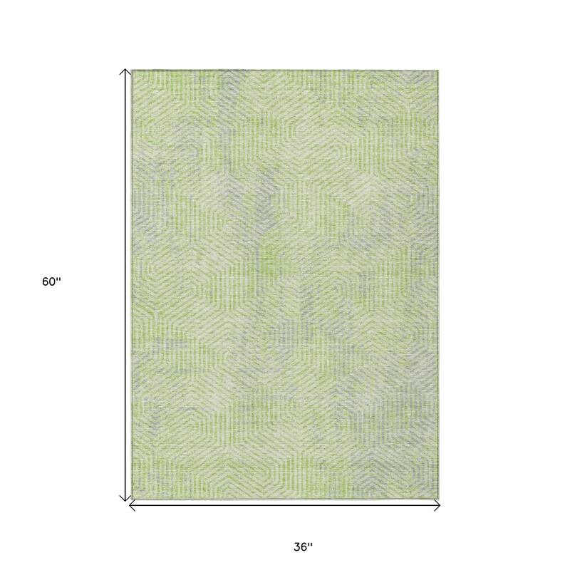 HomeRoots Geometric Transitional Rectangle Outdoor Rug