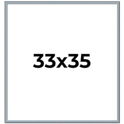 33x35 Frame Rustic Sky Blue Solid Wood Picture Frame | 0.75 Inch