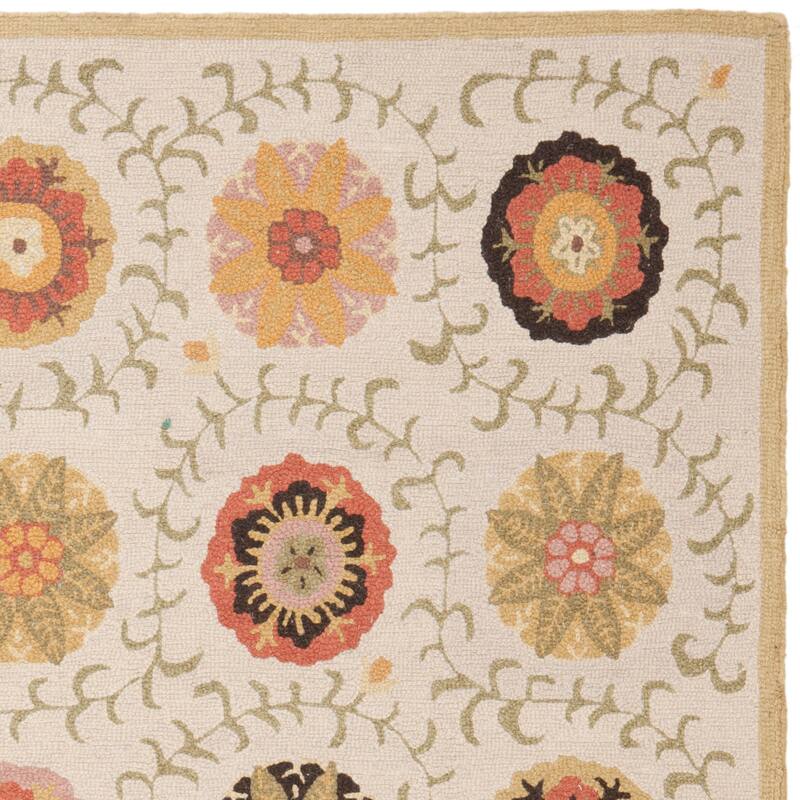 SAFAVIEH Handmade Blossom Euna Modern Floral Wool Rug