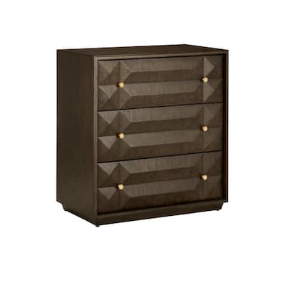 Currey & Company 32" Kendall Dove Gray Oak Storage Chest