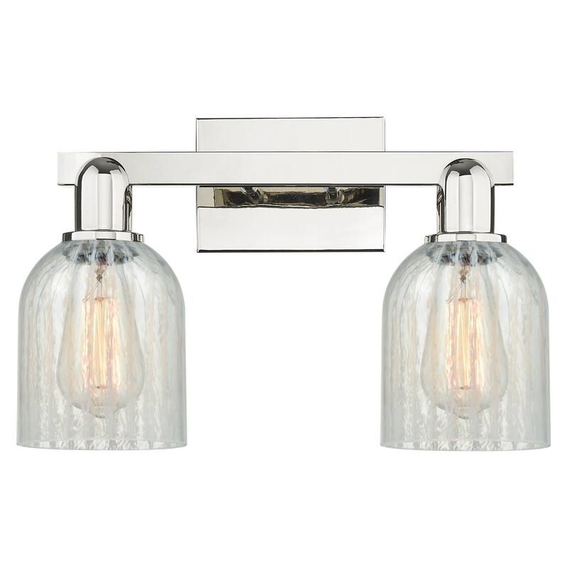 Innovations Lighting Endless Possibilities Arcadia - Caledonia - 2 Light 16" Bath Vanity Light - Mouchette/Polished Nickel