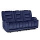 preview thumbnail 45 of 58, MCombo Power Reclining Loveseat Sofa with Heat and Massage, Fabric PR648