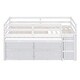 preview thumbnail 5 of 16, Twin Solid Wood Loft Bed with Writing Desk, Side Desk, Drawers, Shelves