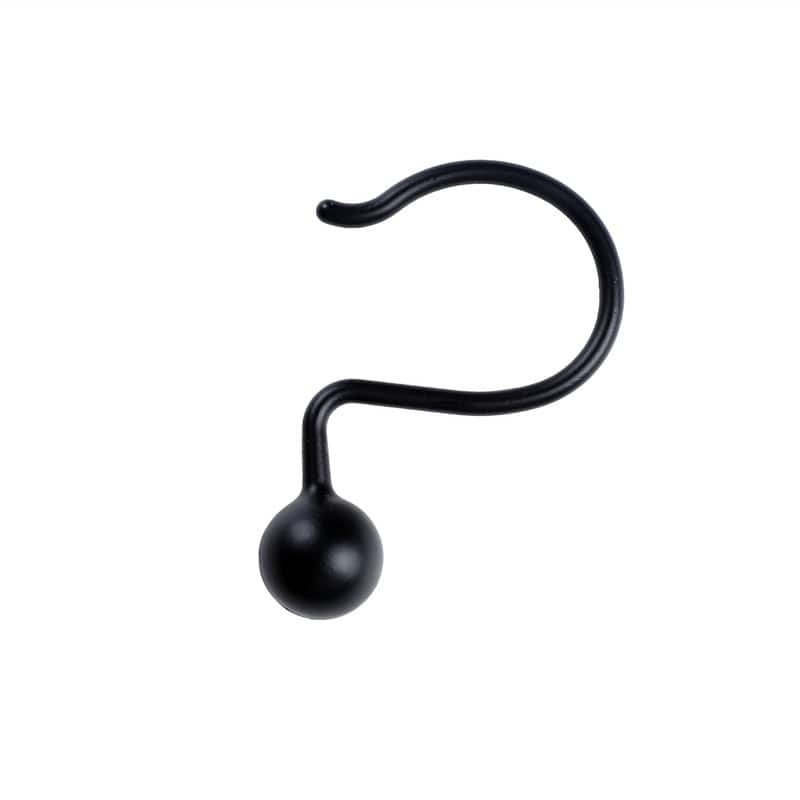 Utopia Alley Shower Hooks - Rust Resistant Shower Curtain Hooks for Shower Curtain or Liner - Set of 12