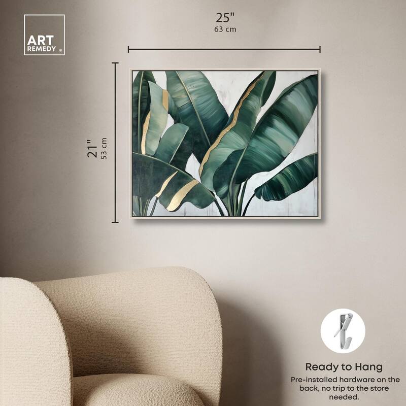 Jungle Jewel Jade I Canvas by Art Remedy