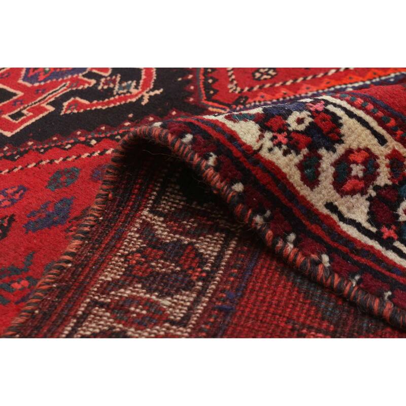 ECARPETGALLERY Hand-knotted Melis Vintage Red Wool Rug - 3'4 x 5'2