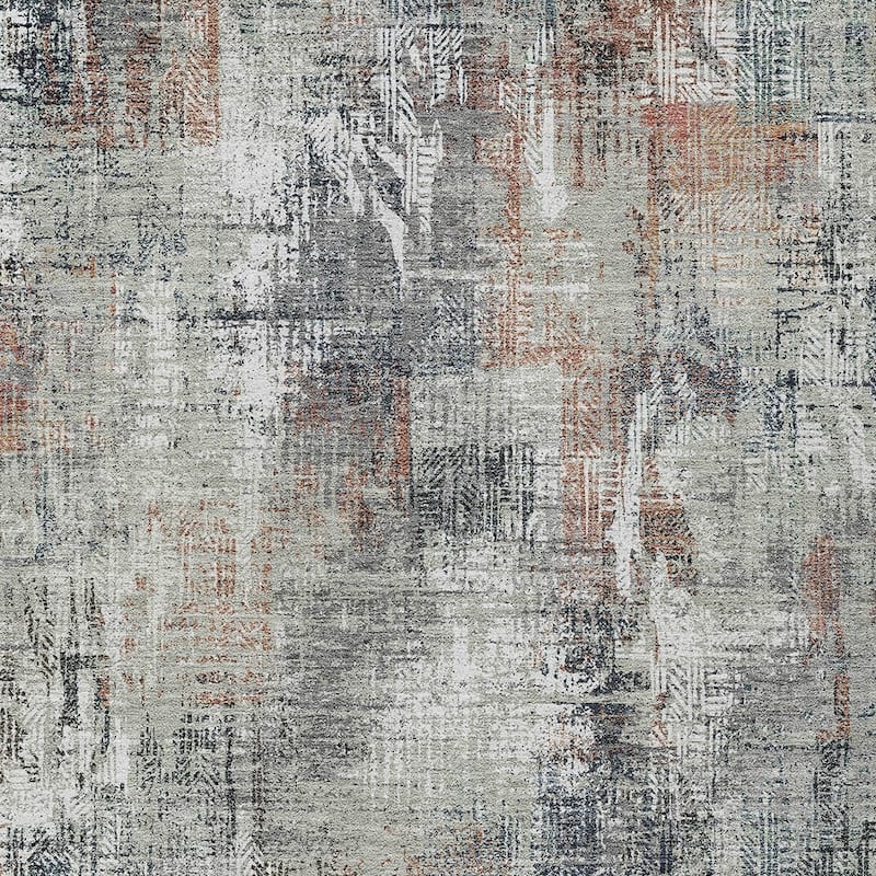 HomeRoots Abstract Transitional Rectangle Outdoor Rug