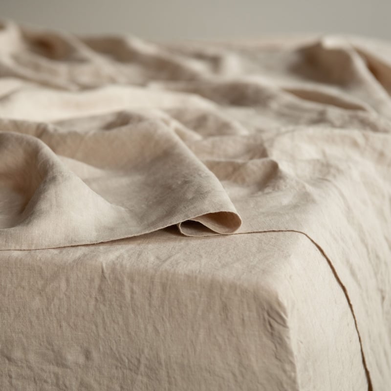 100% French Linen Sheet Set by BOKSER HOME