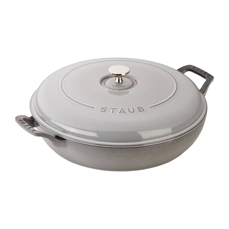 STAUB Cast Iron 3.5-qt Braiser - Graphite Grey