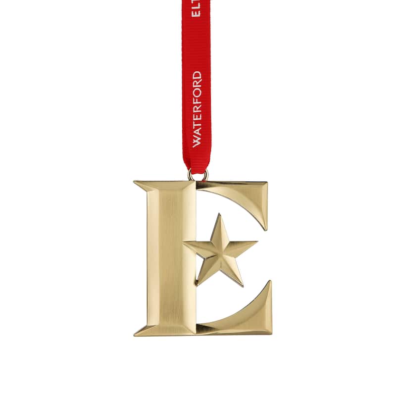 Waterford Elton John Golden E Icon Ornament