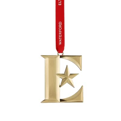 Waterford Elton John Golden E Icon Ornament