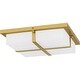 preview thumbnail 1 of 5, Armstrong Integrated LED Brushed Gold Flush Mount
