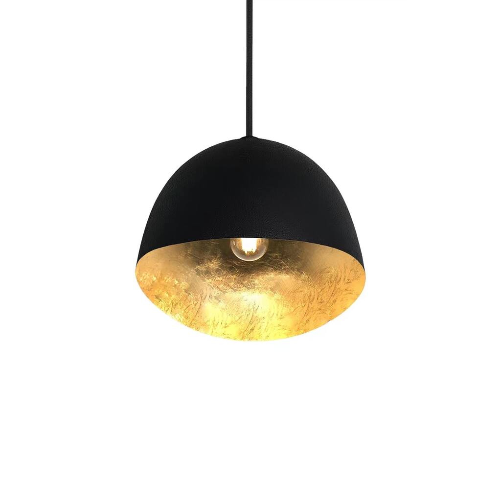 George Kovacs Eclos Sand Coal With Gold Leaf Inside 1 Light Pendant