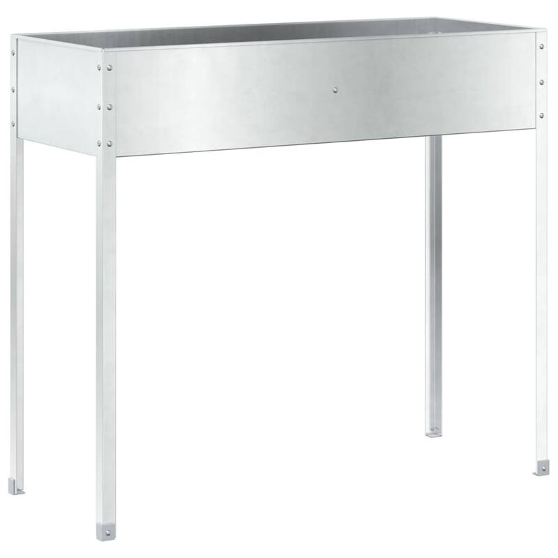 vidaXL Garden Planter Weathering steel brown Large Decorative Inlays - 15.9 x 39.6 x 35.4 in