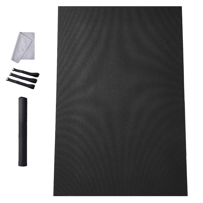 Non-Slip High-Density Yoga Mat with Bag & Carry Strap for Home Workouts - 6 x 4 ft