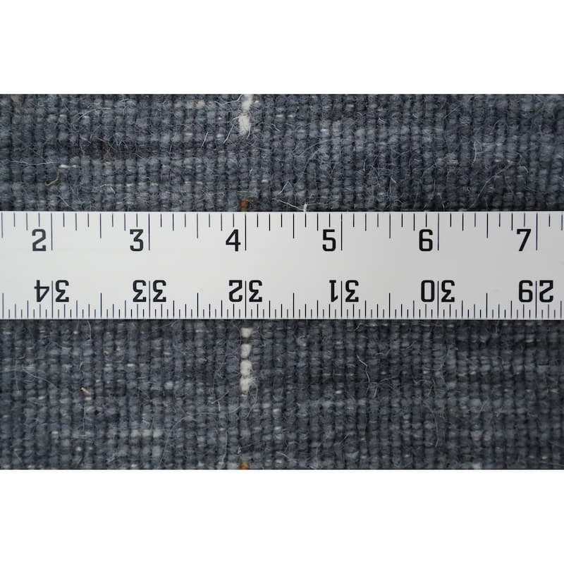 Hand Knotted Oriental 100% Wool Carpet Tribal Animal Pictorial Navy Blue & Blues Gabbeh Area Rug - 4' 11'' X 3' 0''