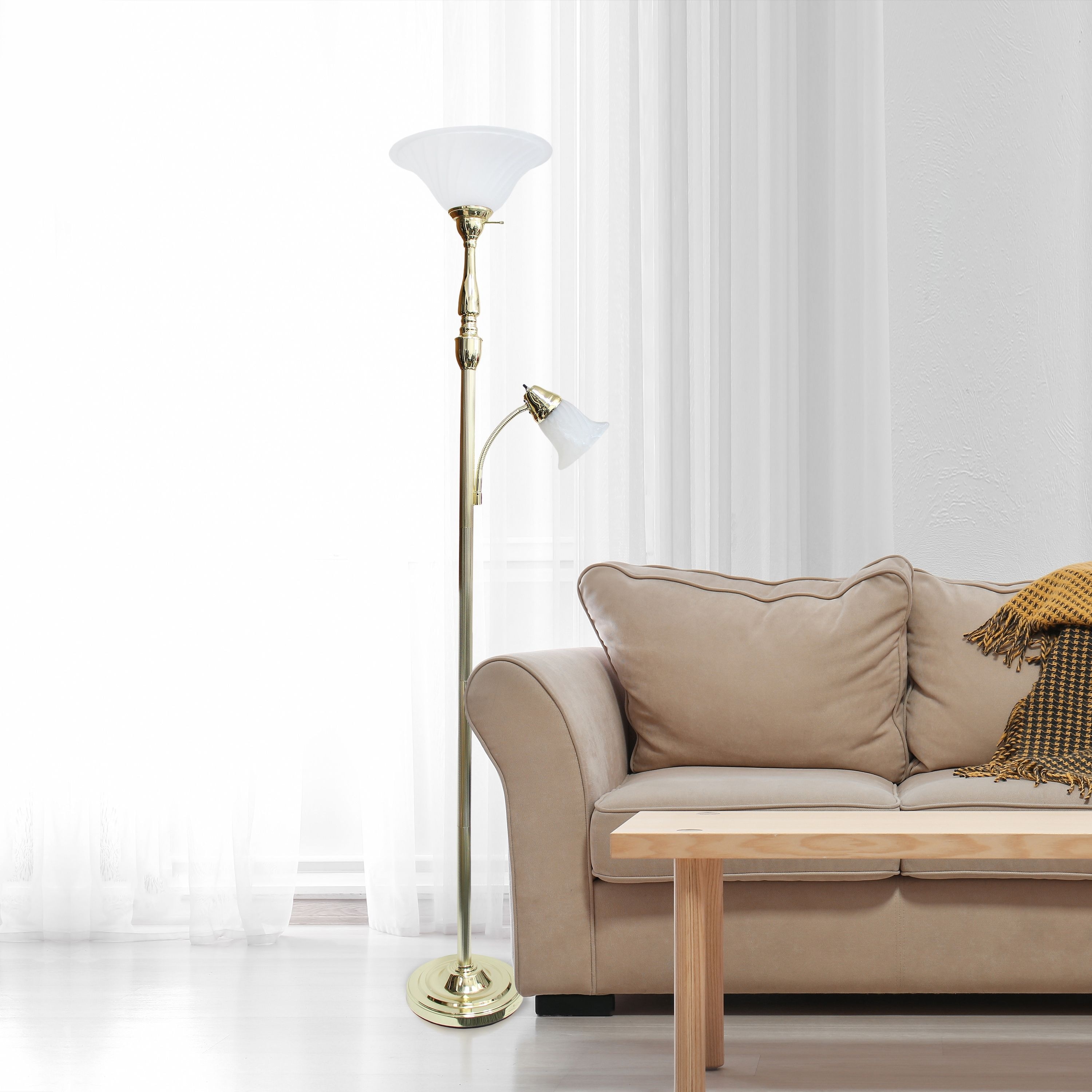 Torchiere floor lamp shop with reading light