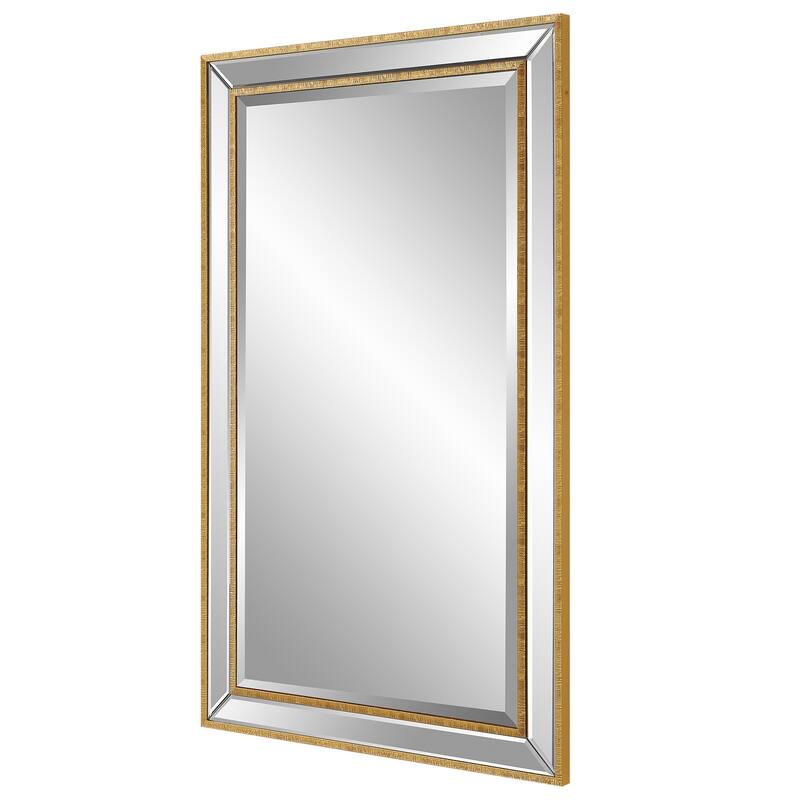 24 x 40 in. Gold Rectangular Mirror - 24" W x 40" H x 1" D