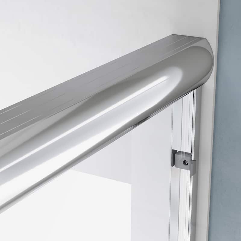 Elegant Double Sliding Shower Door 58.5-60''W x 72'' H Brushed Nickel or Chrome or Matte Black or Gold Finish Framed