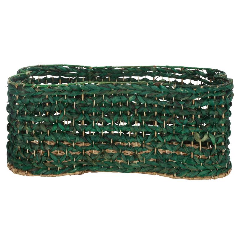 SAFAVIEH Roscoe Dog Bone Storage Basket Set of 2 (Fully Assembled). - 25"W x 17"D x 10"H - Green