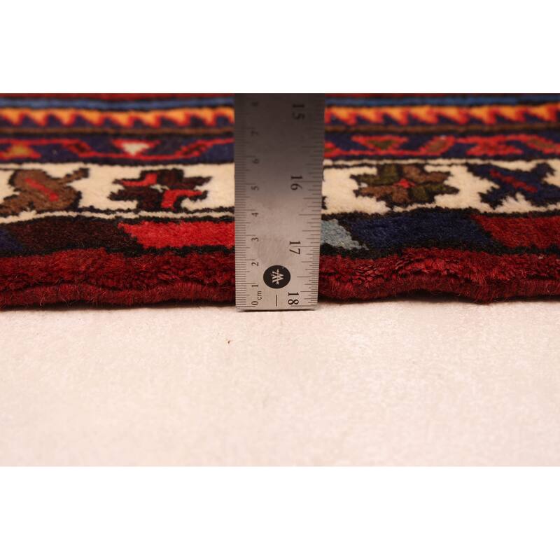 ECARPETGALLERY Hand-knotted Anadol Dark Red Wool Rug - 3'3 x 4'8