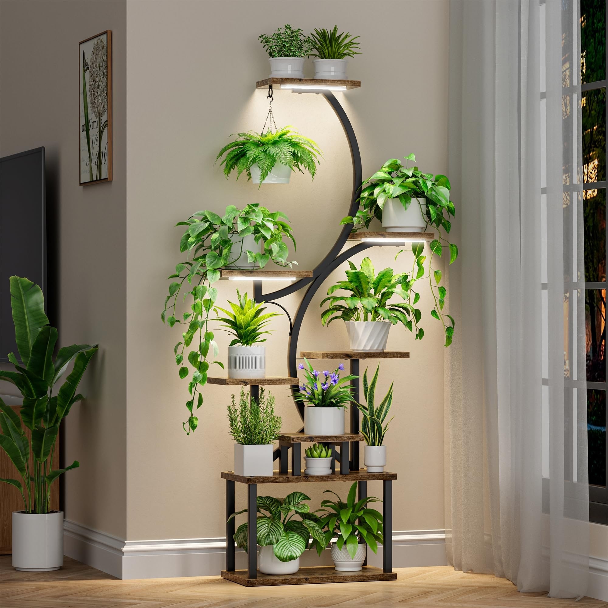Decorative grow lights for indoor plants top