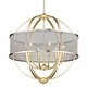preview thumbnail 6 of 10, Golden Lighting Colson 6 Light 26" Wide Taper Candle Style Chandelier