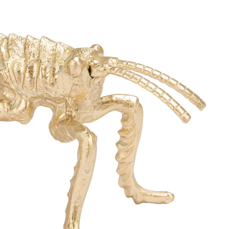 Pewter Grasshopper Accent Figurine - 5.88"L x 2.25"W x 1.88"H