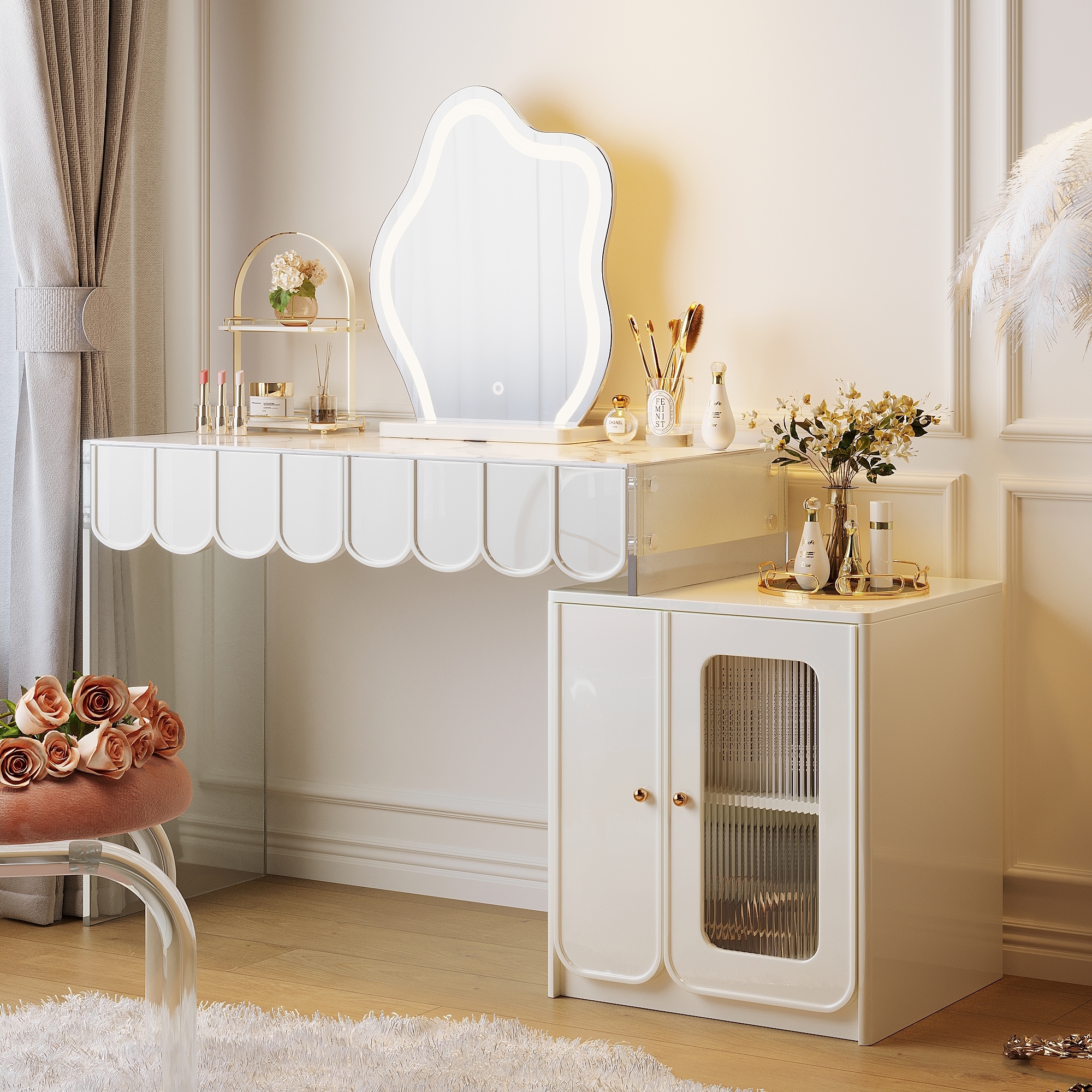 Unique vanity deals table