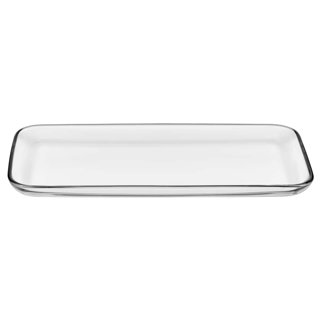 Majestic Gifts Inc. Glass Rectangular Serving Tray-Platter-12.8"Length - 12.8" Length