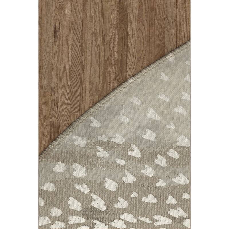 Fawn Taupe/ Brown Animal Print Area Rug By Kavka Designs
