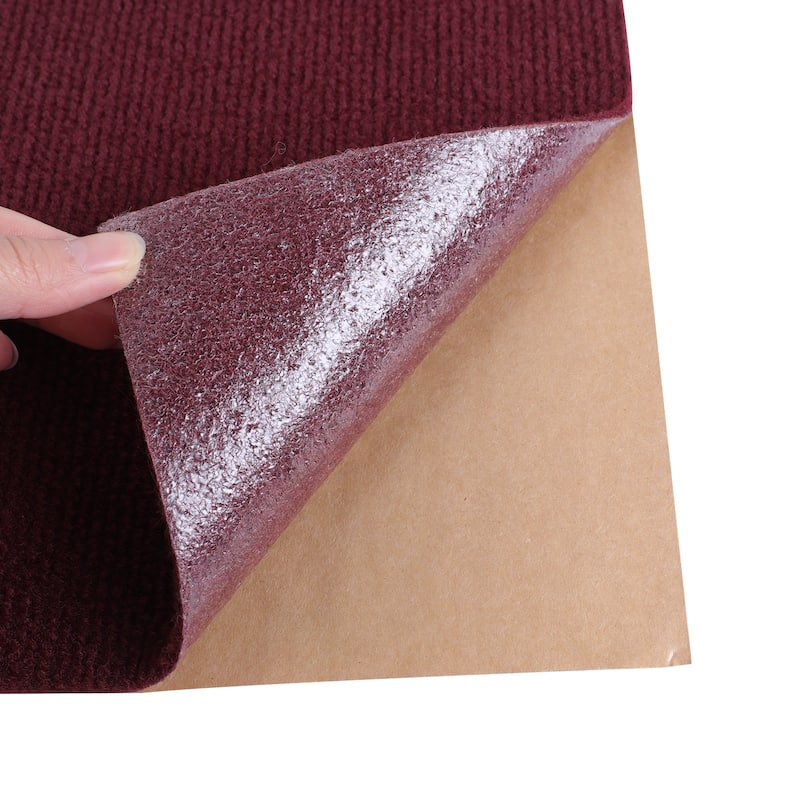 Self Adhesive Carpet Floor Tile Non-slip Floor Mat (12sqft - 12 Tiles)