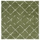 preview thumbnail 86 of 154, SAFAVIEH Arizona Shag Nevada 1.2-inch Thick Rug 6'7" Square - Green/Ivory