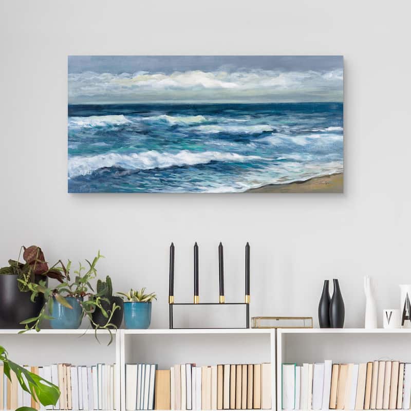 Indigo Sea by Silvia Vassileva Canvas Art Print
