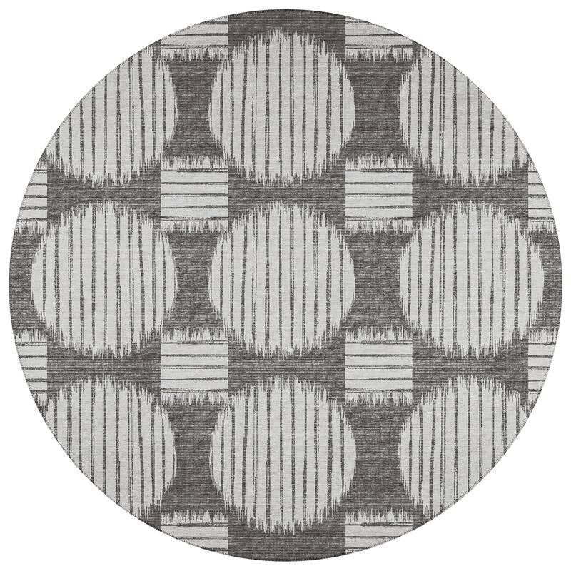 Indoor/ Outdoor Yuma Circles Washable Rug
