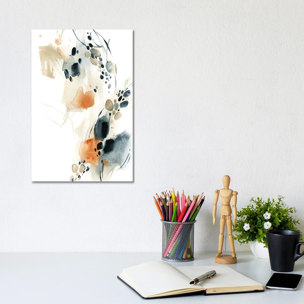 iCanvas "Abstract In Blue And Terracotta V" by Sophie Rodionov Canvas Print