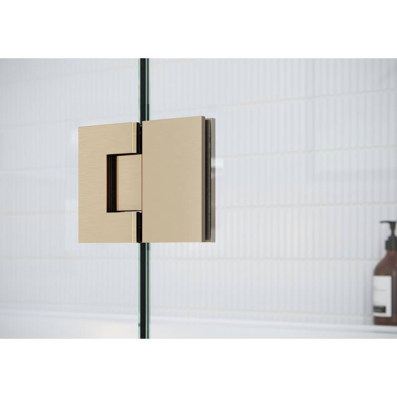 Glass Warehouse 78" x 47.75" Frameless Shower Door - Glass Hinge