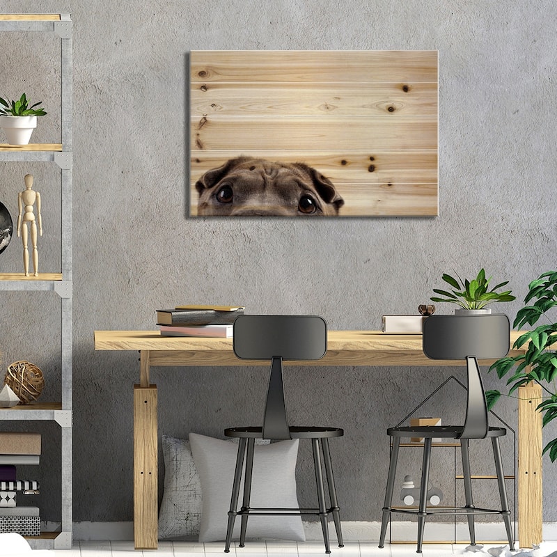 Pelei's Eyes Print On Wood by Susan Sabo - Multi-Color