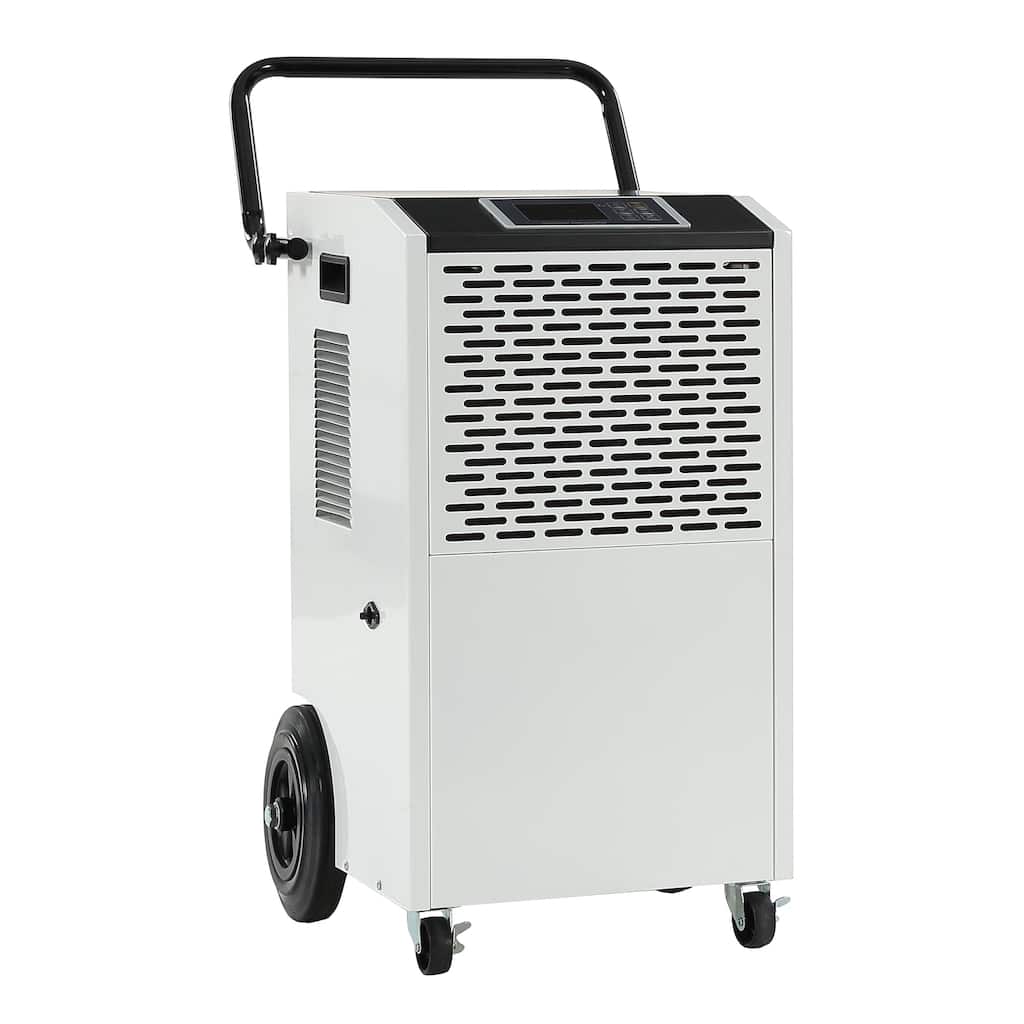 154 Pints/Day 7,000 Sq. Ft Commercial Dehumidifier with Pump & Drain Hose, 16.4-ft & 6.56-ft Hoses Included, Auto Defrost