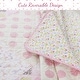 preview thumbnail 4 of 4, Cozy Line Pink Heart Floral Dot Giraffe Medallion Cotton Patchwork Reversible Quilt Bedding Set