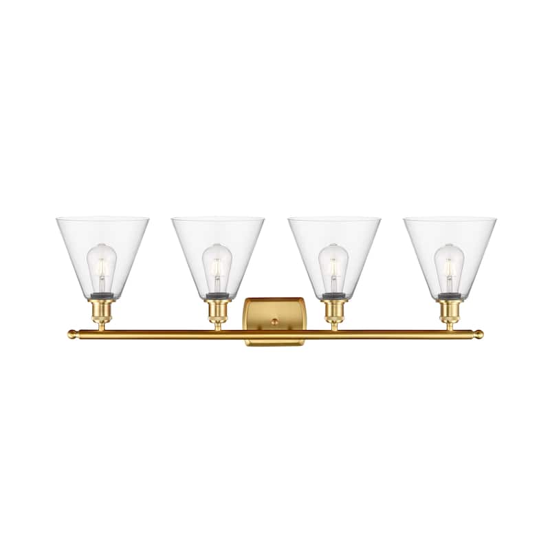 Innovations Lighting Berkshire - 4 Light 38" Bath Vanity Light - Clear/Satin Gold Finish