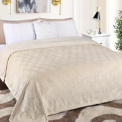Superior Atka Diamond Soft Fluffy Fleece Blanket