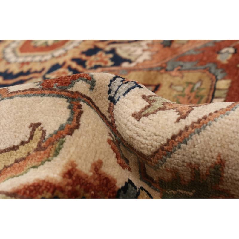 ECARPETGALLERY Hand-knotted Jules Sultane Ivory Wool Rug - 7'11 x 9'10