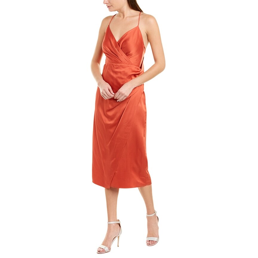 terracotta slip dress
