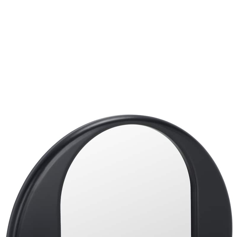 SAFAVIEH Home Ollie Black 29.8-inch Round Mirror - 29.8"W x 1.4"D x 29.8"H